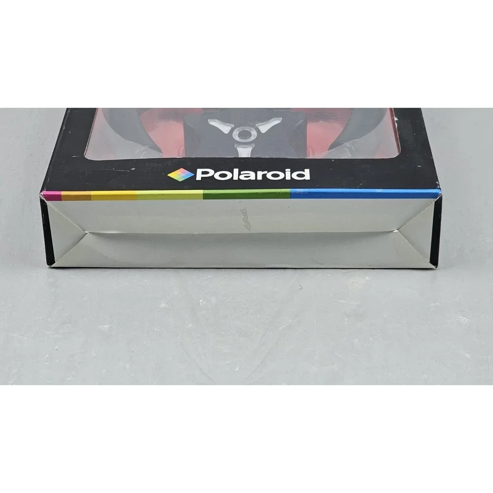 Polaroid PS3 Glow Racing Wheel with black LED Lights Driving Video‎ Games NOB